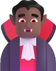 man vampire medium dark emoji