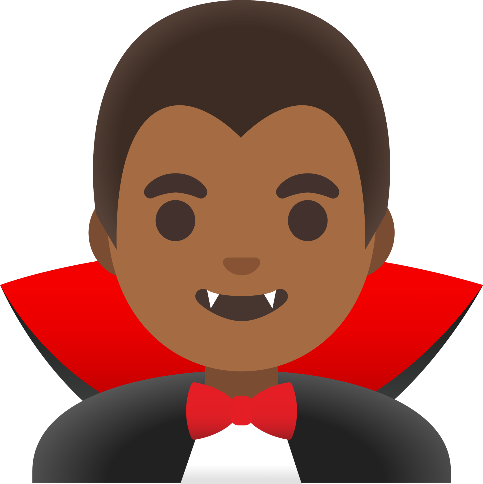 man vampire: medium-dark skin tone emoji