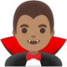 man vampire: medium skin tone emoji