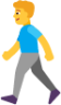 man walking default emoji