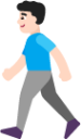 man walking light emoji