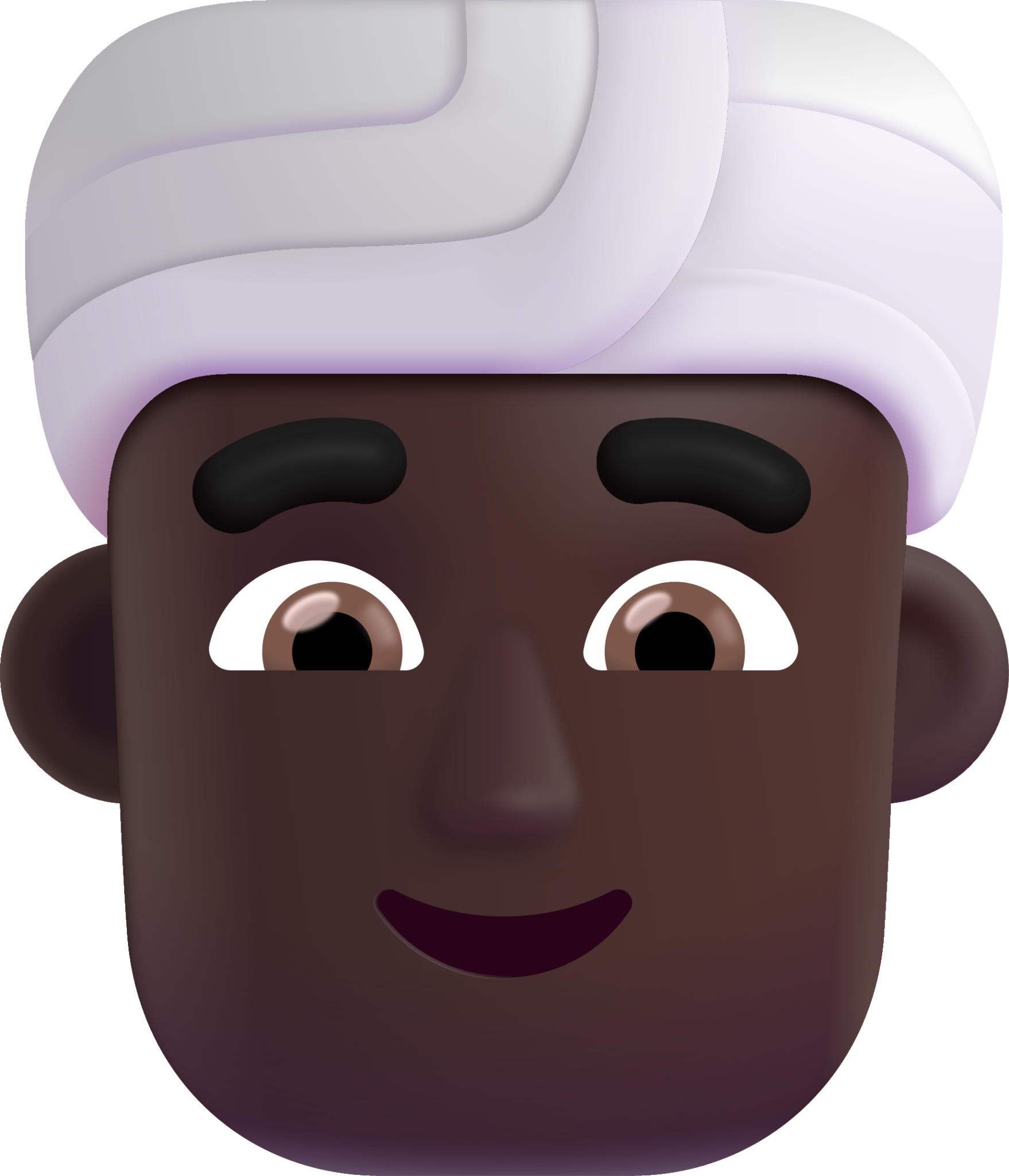 man wearing turban dark emoji