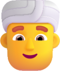 man wearing turban default emoji