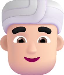 man wearing turban light emoji