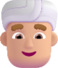 man wearing turban medium light emoji