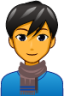 man with scarf emoji