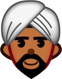 man with turban emoji