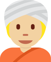 man with turban tone 2 emoji