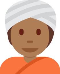 man with turban tone 4 emoji