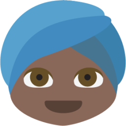 man with turban tone 5 emoji
