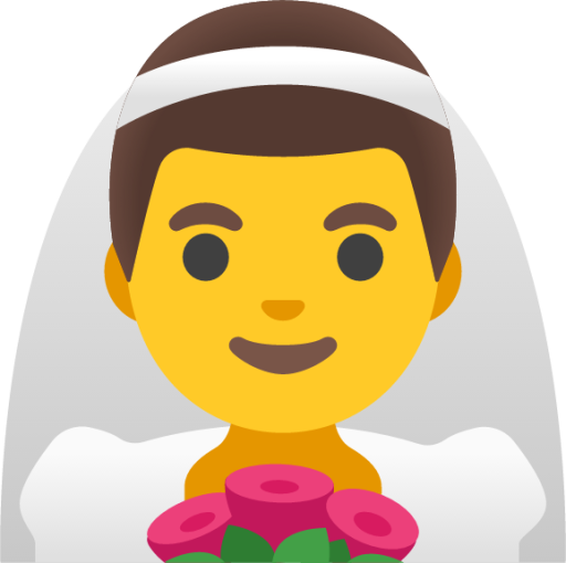 man with veil emoji