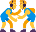 man wrestling emoji