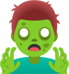 man zombie emoji