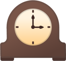mantelpiece clock emoji
