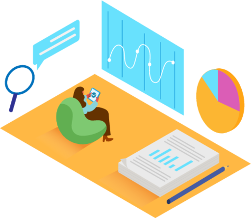 Market analysis illustration