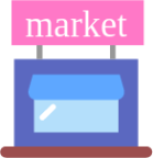 market sign store icon