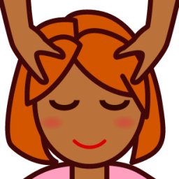 massage (brown) emoji