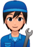 mechanic (plain) emoji