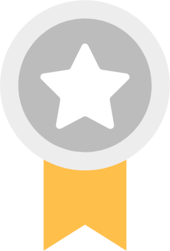 medal silver badge 2 icon