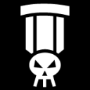 medal skull icon