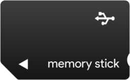 media flash memory stick icon
