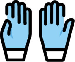 medical gloves emoji