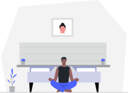 Meditation at Home illustration