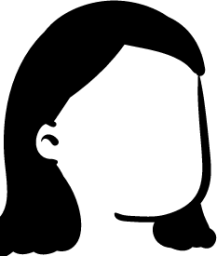 Medium 3 hair head illustration