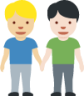 men holding hands: medium-light skin tone, light skin tone emoji