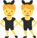 men with bunny ears emoji