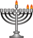 menorah (second night) emoji