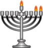 menorah (second night) emoji