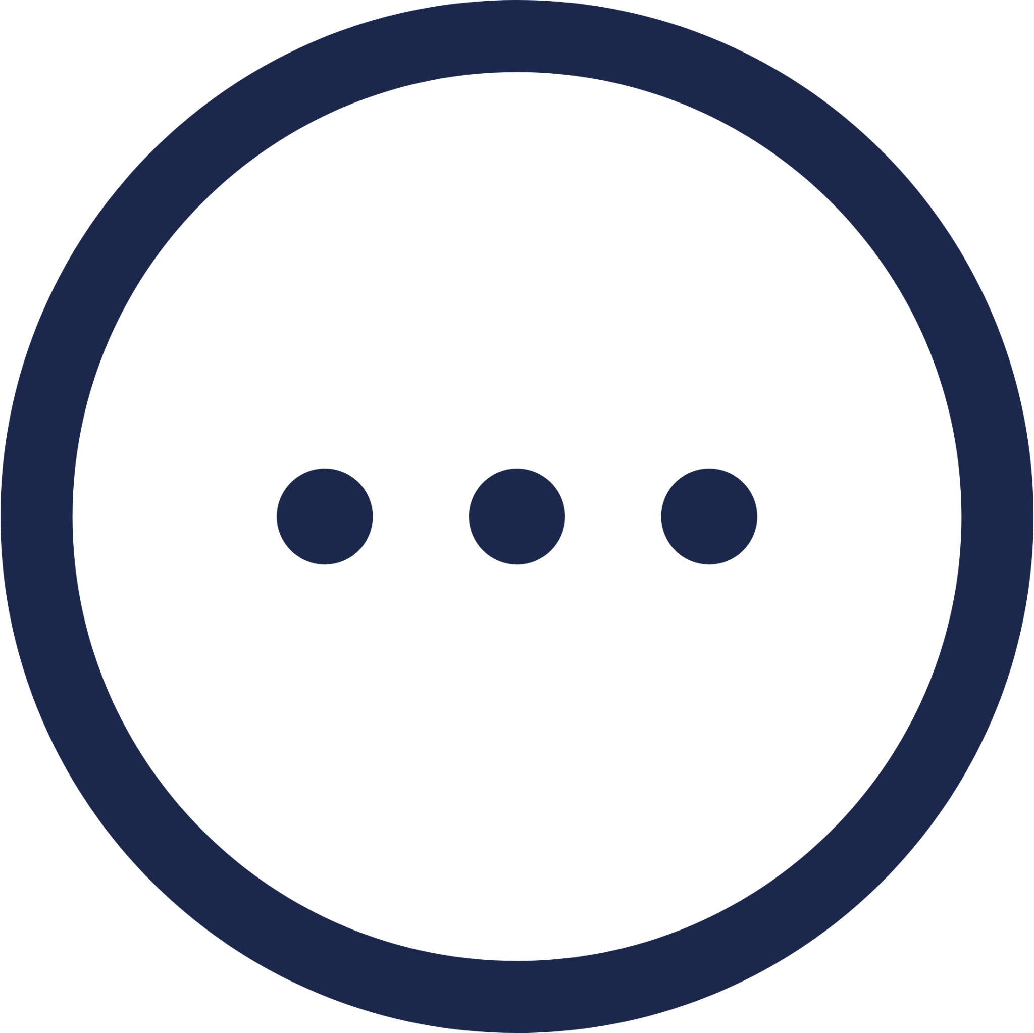 Menu Dots Circle icon