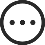 menu kebab horizontal circle icon