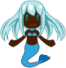 mermaid (black) emoji