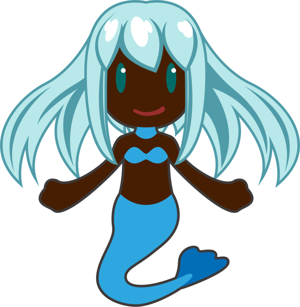 mermaid (black) emoji