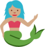 mermaid: medium skin tone emoji