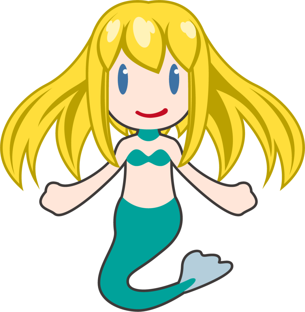 mermaid (white) emoji