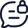 message lock icon