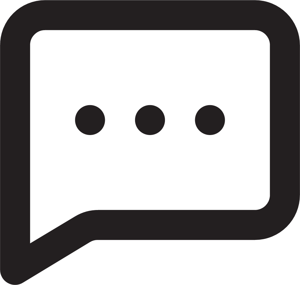 message square outline icon