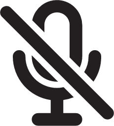 mic off outline icon