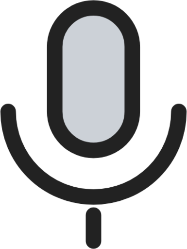 microphone mic duotone icon
