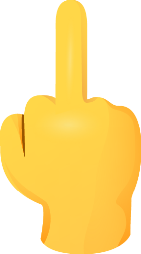Middle finger emoji emoji