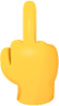 Middle finger emoji emoji