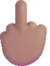 middle finger medium emoji