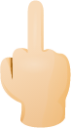 Middle finger skin 1 emoji emoji