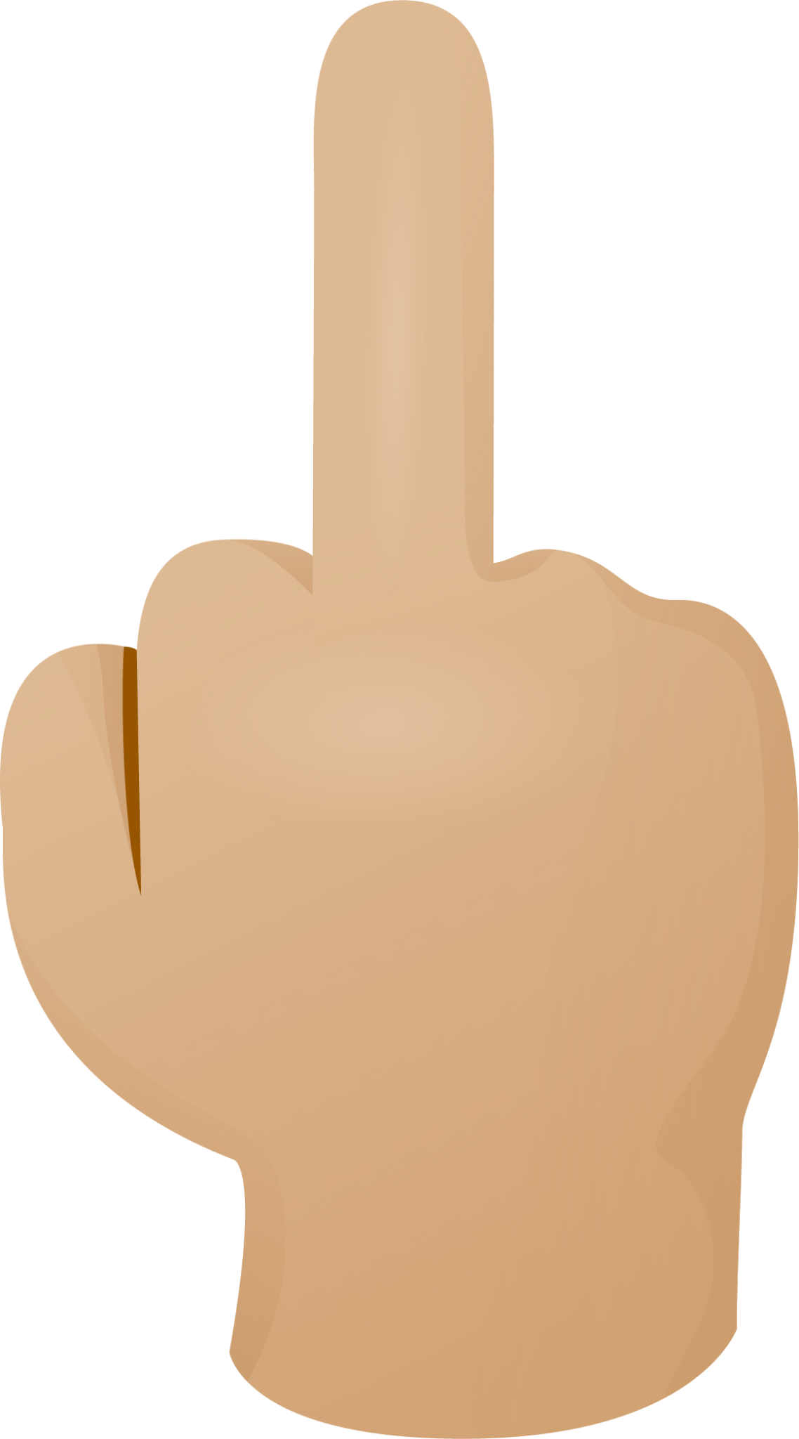 Middle finger skin 2 emoji emoji