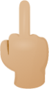 Middle finger skin 2 emoji emoji