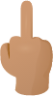 Middle finger skin 3 emoji emoji