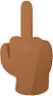 Middle finger skin 4 emoji emoji